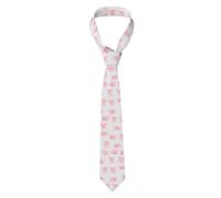 Men's Necktie Cheerful Cute Little Pigs Polyester Novelty Skinny For Wedding Party Groom Groomsmen Tie
