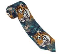 Men's Necktie Classic Fashion Silk Tie Tropical tiger Neck Ties Men Formal Occasion Business Ties