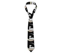 Men's Necktie DDCXZPP Goose sleeping on the moon Picture for Business, Daily Life, Work, Birthday, Wedding, Party, Banquet - Soft, Comfortable, Durable, Easy Care (57X3.1 inch)