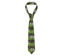 Men's Necktie English Setter Lawn Pets Dogs English Setter Polyester Novelty Skinny For Wedding Party Groom Groomsmen Tie