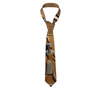 Men's Necktie Tie WHJSSF Egypt Hieroglyphics Pattern Comfort Durability for Business, Daily Wear, Work, Birthdays, Weddings, Parties