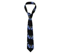 Men's Necktie Tie WHJSSF Forget-me-not Pattern Soft and Comfortable Non-Deforming for Business Daily Life Work Birthday Wedding Party Banquet