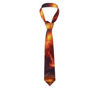 Men's Necktie Tie WHJSSF Volcano Pattern Comfort Durability for Business, Daily Wear, Work, Birthdays, Weddings, Parties