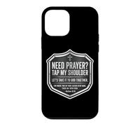 Mens Need Prayer Tap My Shoulder Bible Verse Christian Prey Case for iPhone 12 mini