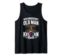 Mens Never Underestimate an Old Man with Korean Roots Tank Top