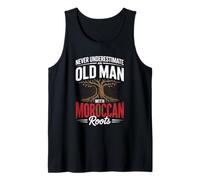 Mens Never Underestimate an Old Man with Moroccan Roots Tank Top