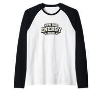 Mens New Dad Energy 2026 First Time Father New Dad Announcement Raglan Baseball Tee