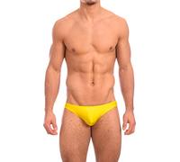 Mens New Solid Yellow 2 Thong Swimsuit by Gary Majdell Sport Small