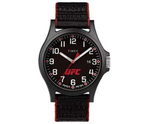 Mens New Timex Official UFC Apex Easy Reader Fabric Fast Wrap® Indiglo 50m Watch