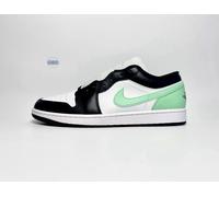 Mens Nike Air Jordan 1 Low Retro Glow Green White OG Black Various Sizes