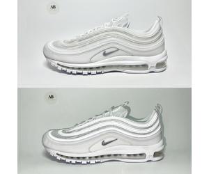 Mens Nike Air Max 97 White Wolf Grey Ice OG 95 Reflective Retro 1 Various Sizes