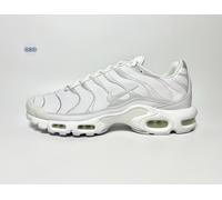 Mens Nike Air Max TN Tuned Plus 1 Triple White Leather 95 Various Sizes
