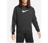 Men's NIKE REPEAT Mens Sweatshirts Casual Gym Sports Pullover Jumper Top - Black - Size: S