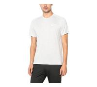 Men's Nike Solid Color Sports Round Neck Pullover Short Sleeve White Gray T-Shirt 834241-100 L