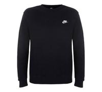 Men's Nike Sportswear Club Crew FT Casual Sports Round Neck Pullover Long Sleeves Black BV2666-010 XL