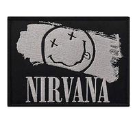 Men's Nirvana Smiley Paint Woven Patch