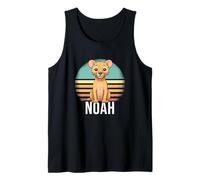 Mens NOAH - Cute Boy Name with Cute Lion Tank Top