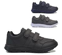 Men's Non-Slip Memory Foam Running Shoes - Wide Fit Walking & Running Trainers | Lightweight, Comfortable Gym Shoes (Navy, UK Footwear Size System, Adult, Men, Numeric, Wide, 11)