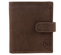 Mens North South Hunter Leather Wallet with Tab Savannah - Gift Boxed