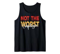 Mens Not The Worst Employee Sarcastic Office Boss Humor Tank Top