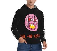 Men's Novelty Black Hoodies Tyler Logo Creator Printed The Graphic Sweatshirt Fashion Pullover with Pockets for Men