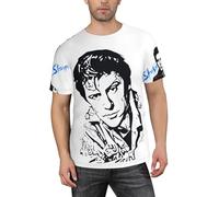 Men's Novelty Black Shakin T-Shirt Short Sleeve Tshirt Stevens Singer Tee Tops Round Neck T Shirt for Male Big Boys Fans Merch Gifts