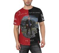 Men's Novelty Black Shakin T-Shirt Short Sleeve Tshirt Stevens Singer Tee Tops Round Neck T Shirt for Male Big Boys Fans Merch Gifts
