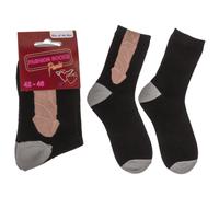 Mens Novelty Cock Joke Socks Black Size 8-11 Funny Gifts for Men