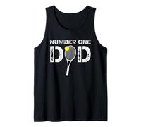 Mens Number One Dad Tennis Dad from Son Daughter Tank Top