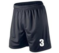 Mens Number Printed Sport Shorts Football Shorts Gym XS-XXL (UK, Alpha, XL, Regular, Regular, Black)