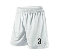 Mens Number Printed Sport Shorts Football Shorts Gym XS-XXL (UK, Alpha, XL, Regular, Regular, White)