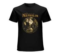 Men's NWT Fields of The Nephilim Elizium Gothic Rock Album Band Music T-Shirt Black L