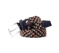 Men's Nylon Braided Belt Casual Belt 3.4 cm Width Waistband of Four Color Mixed Braided Belt, 100cm
