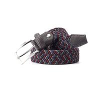 Men's Nylon Braided Belt Casual Belt 3.4 cm Width Waistband of Four Color Mixed Braided Belt, 100cm
