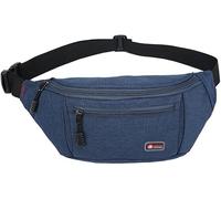 Men's Nylon Waist Bag Outdoor Multilayer Large Capacity Sports Running Chest Bag Wallet (Color : D)