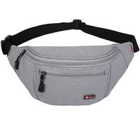 Men's Nylon Waist Bag Outdoor Multilayer Large Capacity Sports Running Chest Bag Wallet (Color : D)