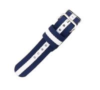 Men's Nylon Watch Strap 10mm-22mm Watch Accessories Waterproof Watch Band Women's Chain Buckle, Style 9 Silver Bk, 10mm