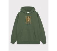 Men's OBEY Double Exclamation Pullover Hoodie Moss Green