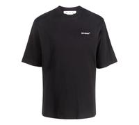 Men's Off-White Alphabet Character Printing Casual Straight Short Sleeve White T-Shirt OMAA119C99JER0041001 XL