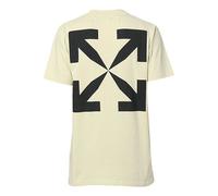 Men's Off-White C/O VIRGIL ABLOH Arrow Short Sleeve Version Creamy White T-Shirt OMAA027S201850156110 L