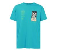 Men's Off-White C/O Virgil Abloh Skeleton Character Printing Short Sleeve Ordinary Version Blue T-Shirt OMAA027R201850143988 L