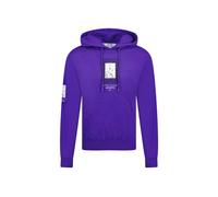 Men's Off-White Paint Mirror Logo Slim Fit Purple Hoodie - Size: 40/Regular