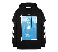 Men's Off-White SS21 Mona Lisa Printing Black OMBB051R21FLE0011001 XXS