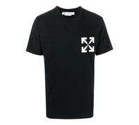 Men's Off-White SS22 Solid Color Arrow Logo Round Neck Short Sleeve Version White T-Shirt OMAA027C99JER01210011001 XL