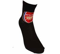 Mens Official Arsenal Football Club Crest Socks Size 6-11 Black 3pk