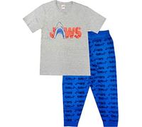 Mens Official Character Pyjamas Pyjama Set Nightwear Lounge Bottoms T Shirt Gift Jaws L