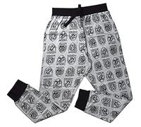 Mens Official Grey Harry Potter Loungepants | Mens Loungewear All Over Print Pyjama Bottoms, Small
