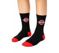 Mens Official TFL Licensed London Underground Socks - Mind The Gap & London Roundel Embroidery - Comfortable Breathable Crew Socks - UK Size 6-11 - UK Souvenir Gift for Men (Underground)