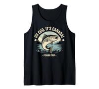 Mens Oh Cod It’s Canada Funny Fishing Trip Tank Top