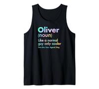 Mens Oliver Like A Normal Guy Only Cooler Legend King First Name Tank Top